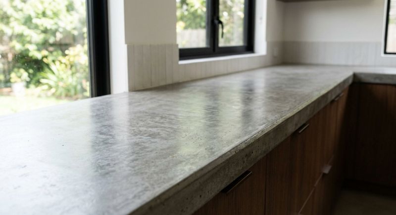 Cement Counter Installation in Sonoma County, CA