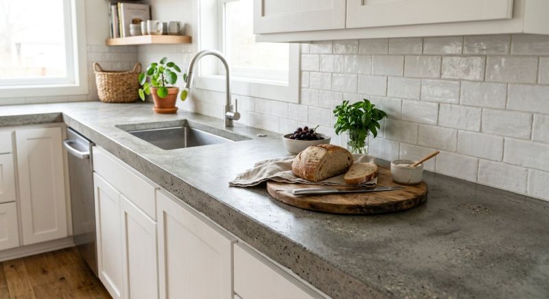 Cement Counter Installation in Napa, CA