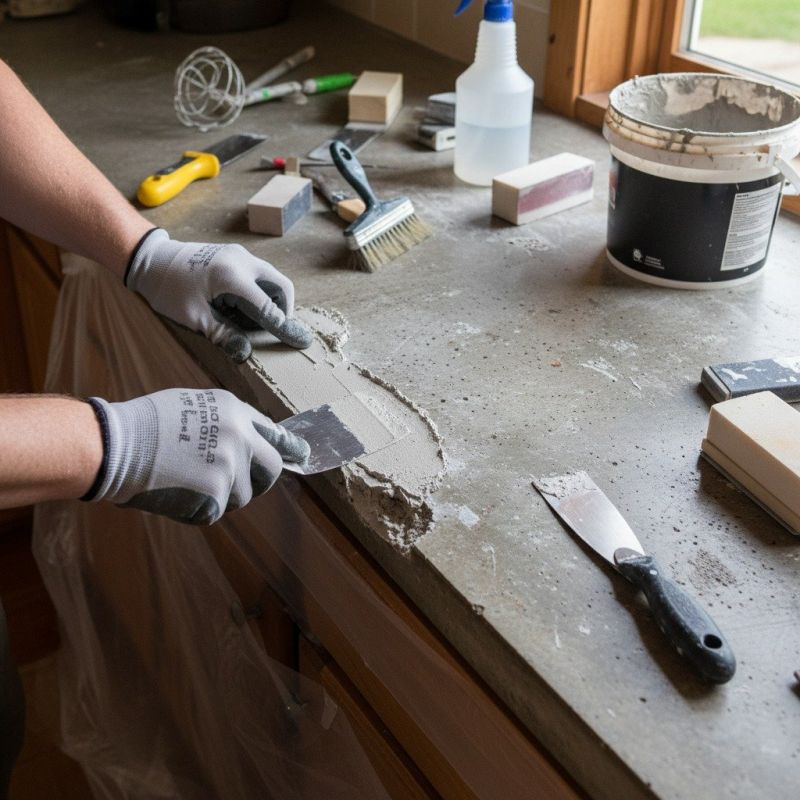 Concrete Countertop Pouring in Marin County, CA