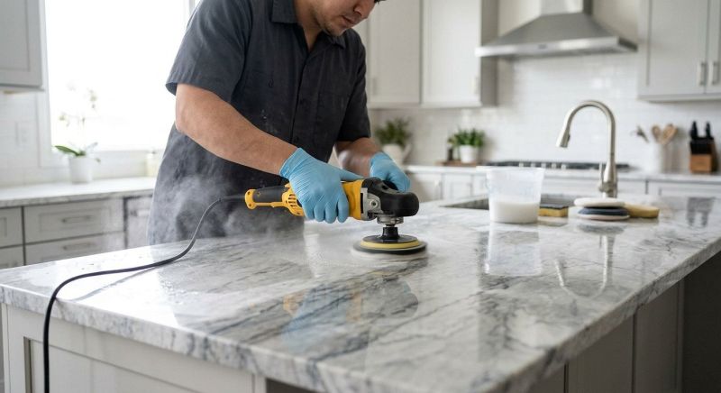Marble Countertop Polishing in Roseville, CA
