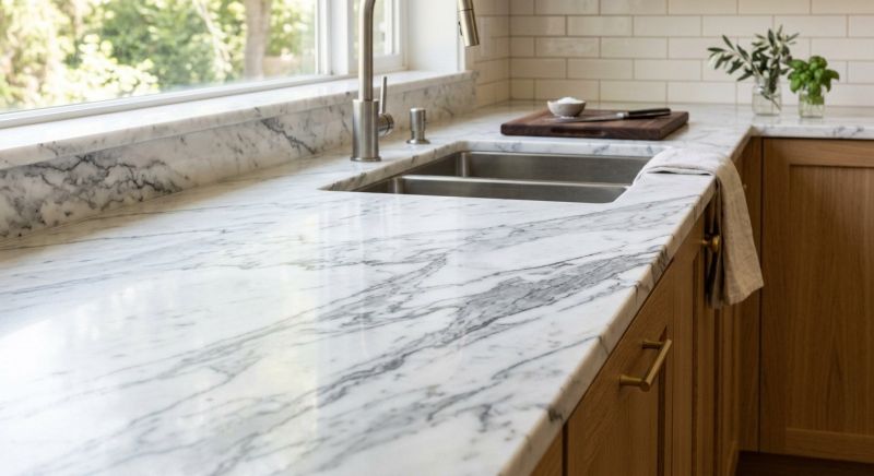 Marble Slab Installation in Sonoma County, CA