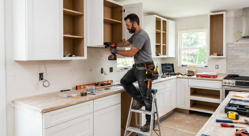 Rustic Cabinets Installation in Bloomington, IN