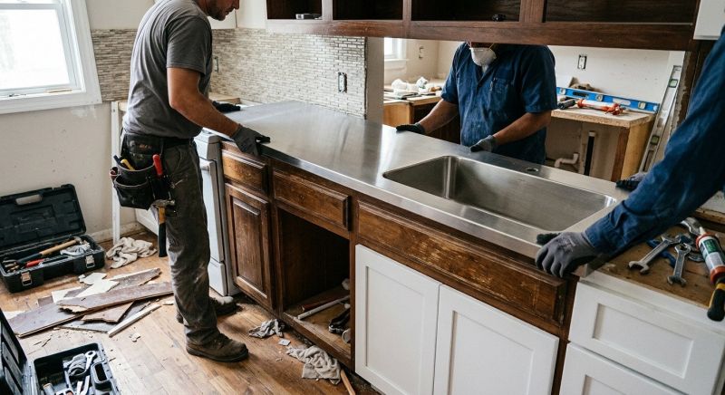 Stainless Counter Replacement in Santa Rosa, CA